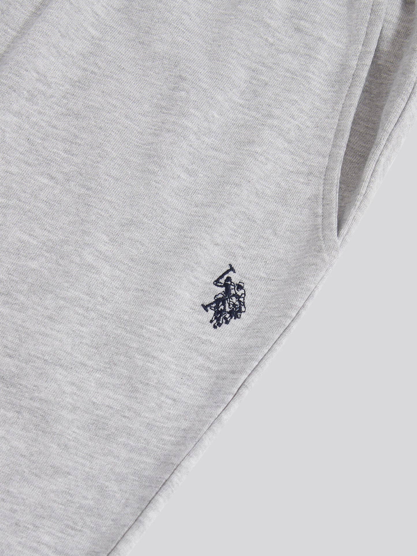 Womens Double Horsemen Wide Leg Jogger in Pearl Grey Marl