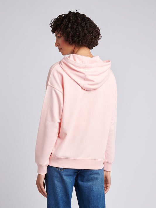 Womens Double Horsemen Hoodie in Crystal Rose