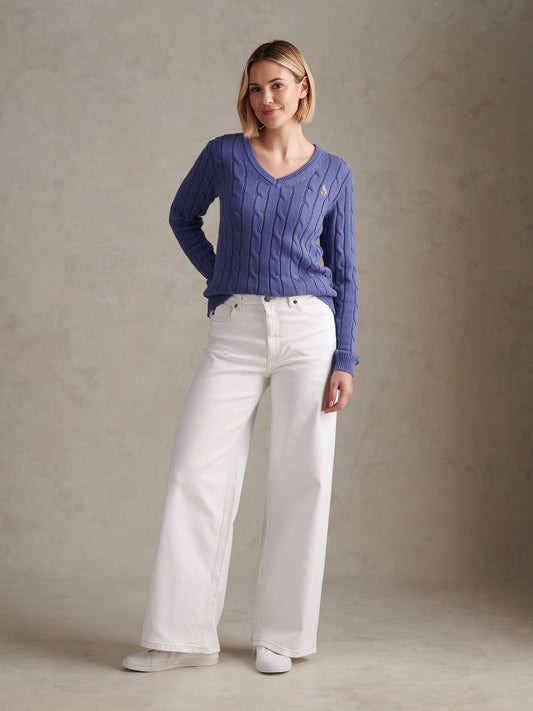 Womens Wide Fit Jean Bright White