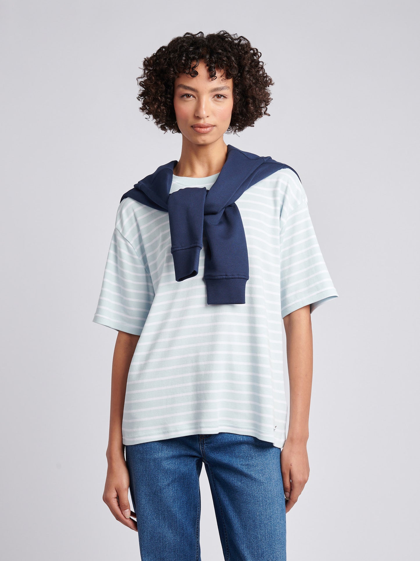 Ciężki do odwrotnego paska luźna załoga ballada na szyi