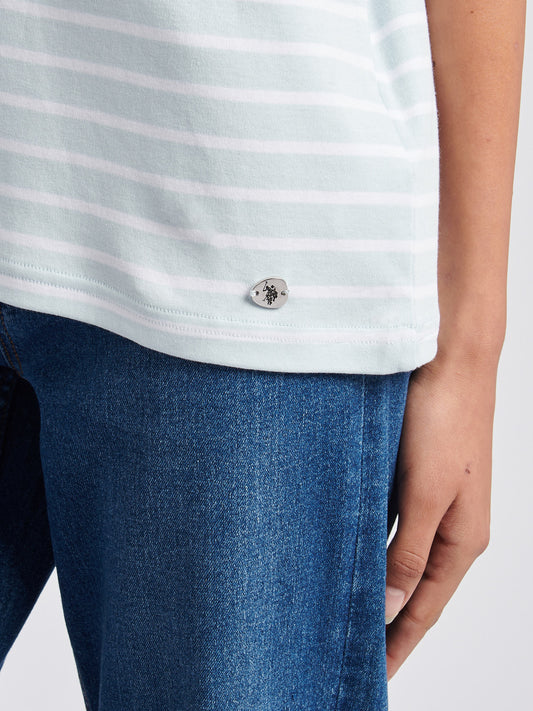 Ciężki do odwrotnego paska luźna załoga ballada na szyi