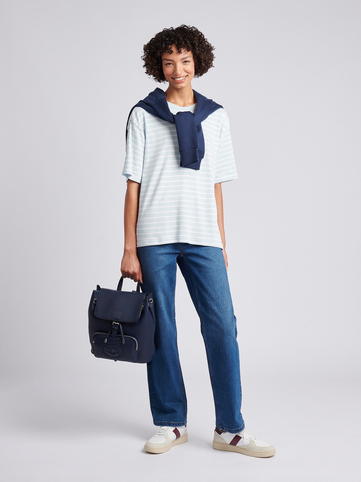 Ciężki do odwrotnego paska luźna załoga ballada na szyi