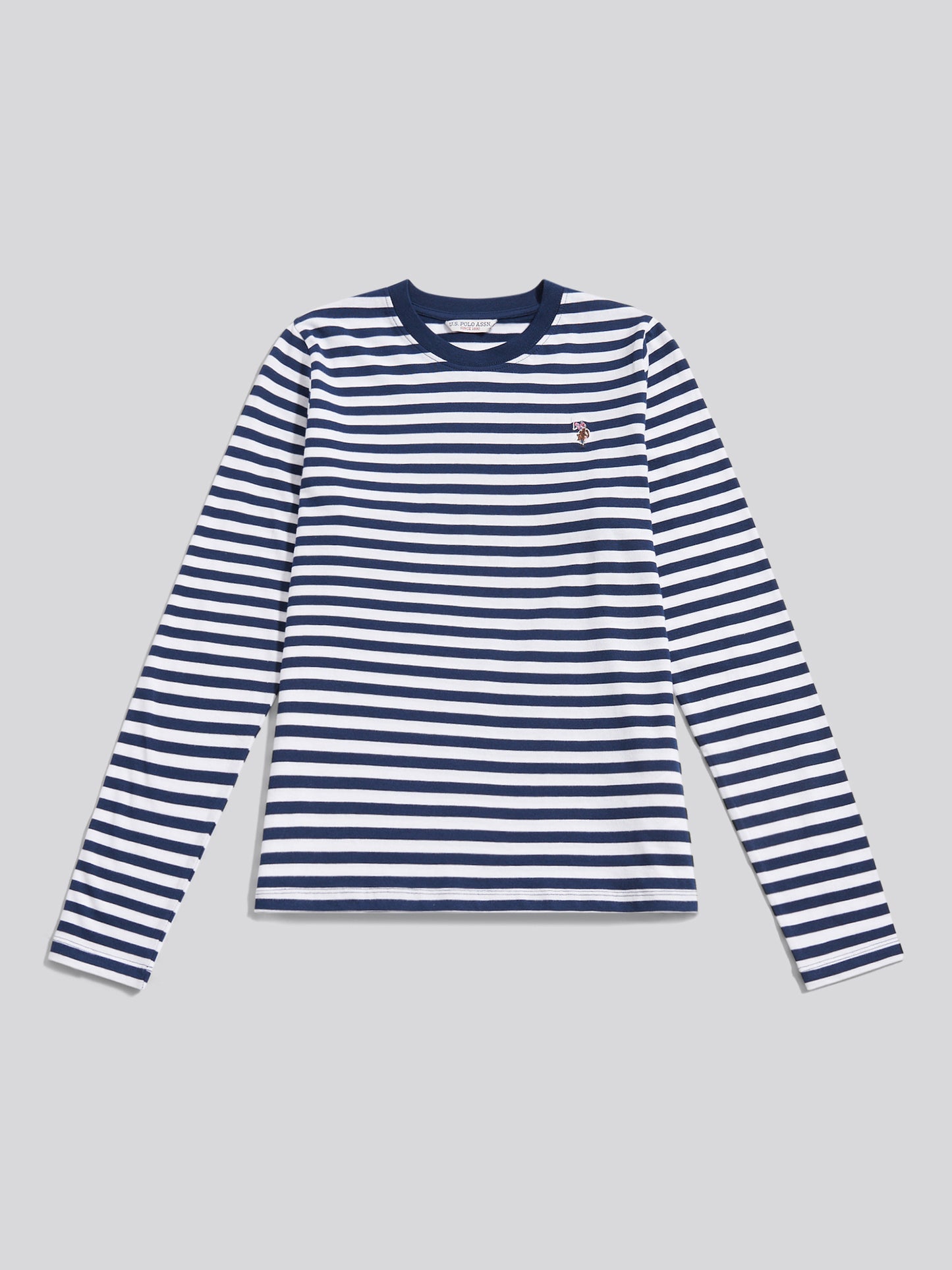 Stripe ls tee marynarka wojenna