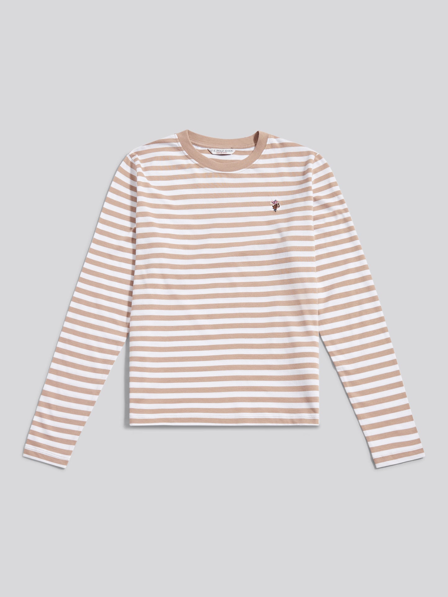 Stripe LS TEE Natural