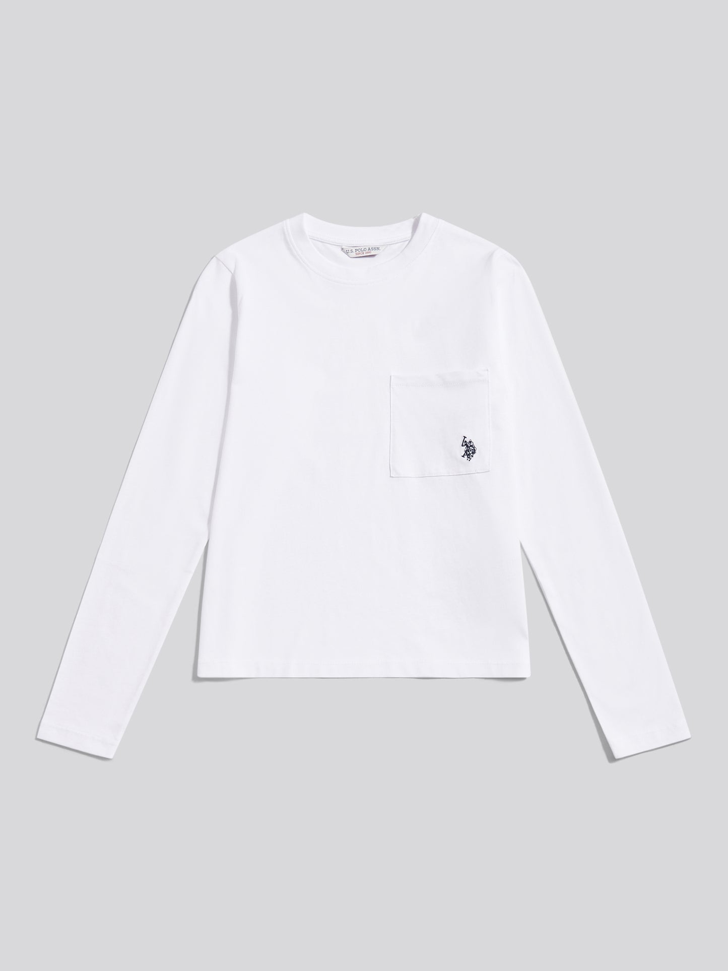 LS Pocket Tee Bright White