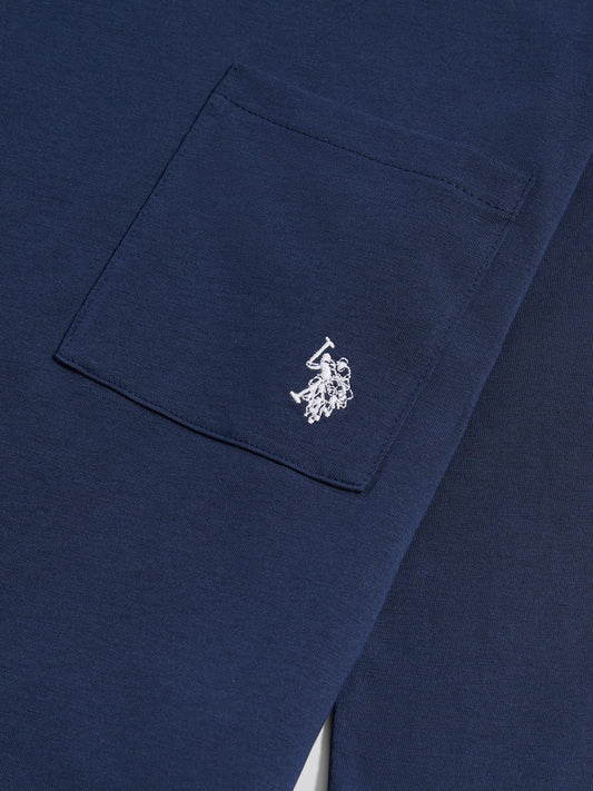 LS Pocket Tee Navy Iris