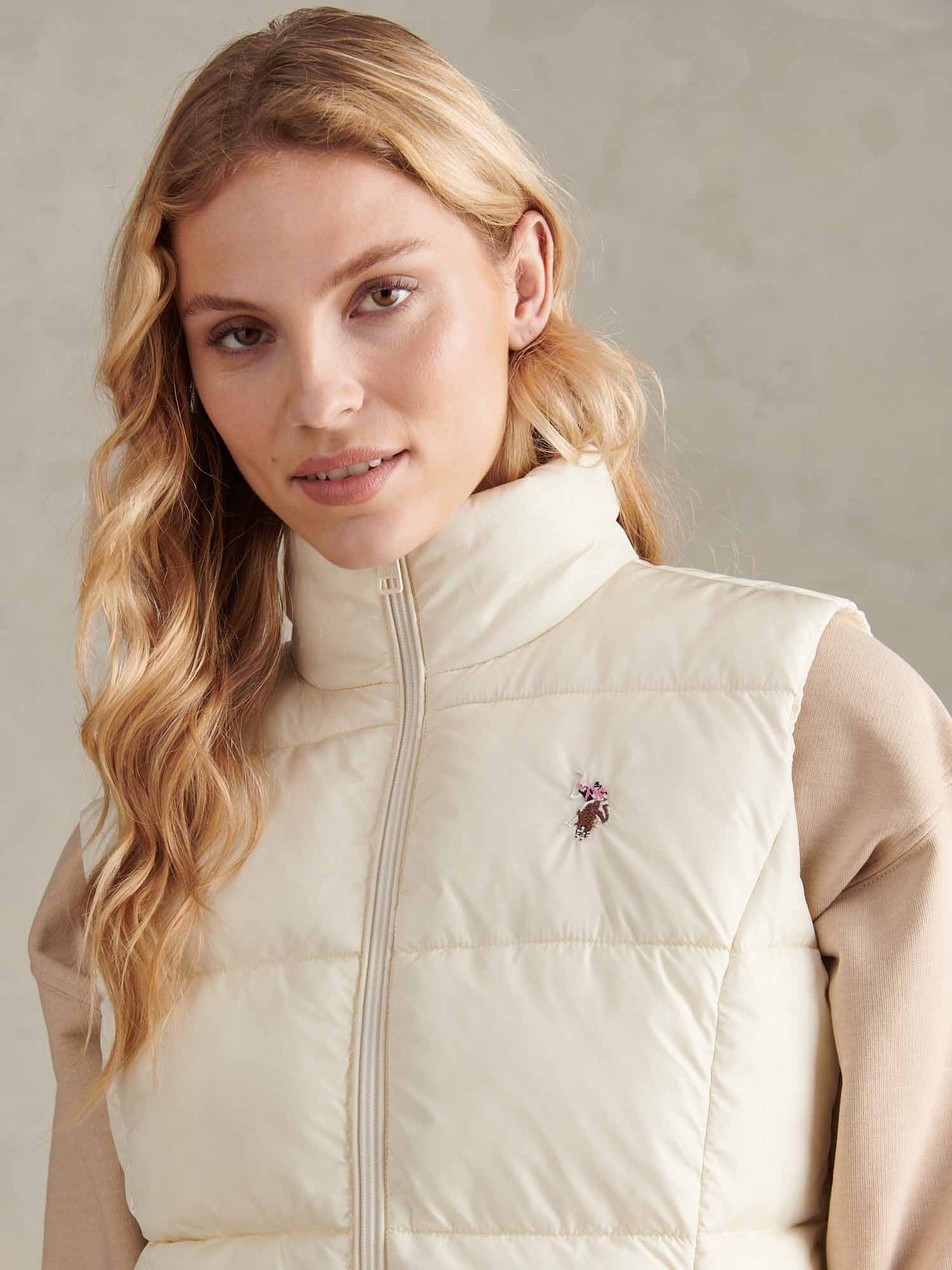 Womens Lightweight Puffer Gilet Marshmallow