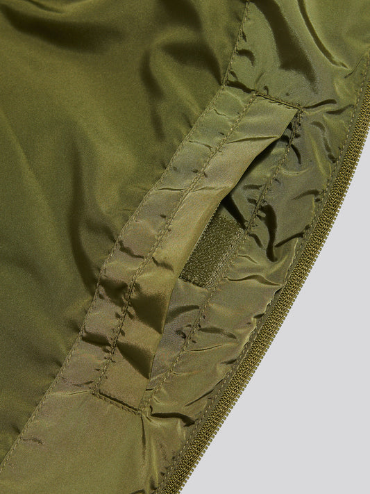 Womens Lightweight Puffer Gilet Olive Branch