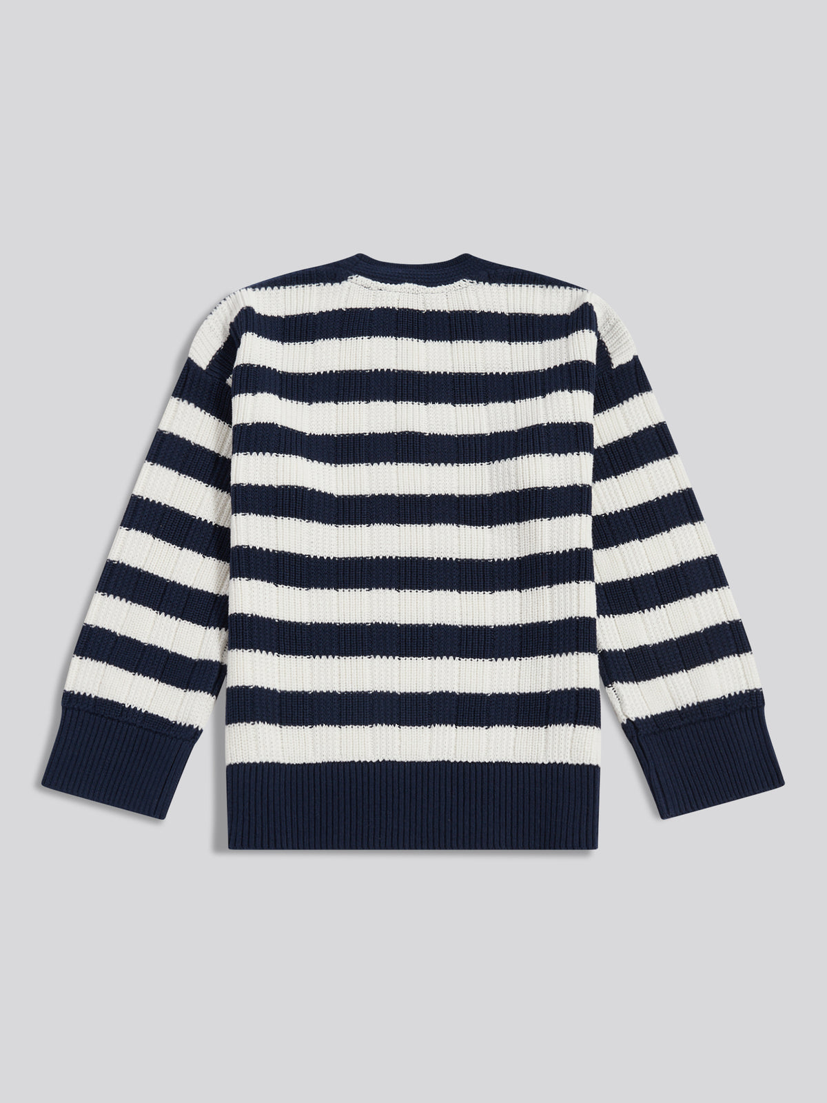 Womens Pure Cotton V Neck Jumper Navy Iris