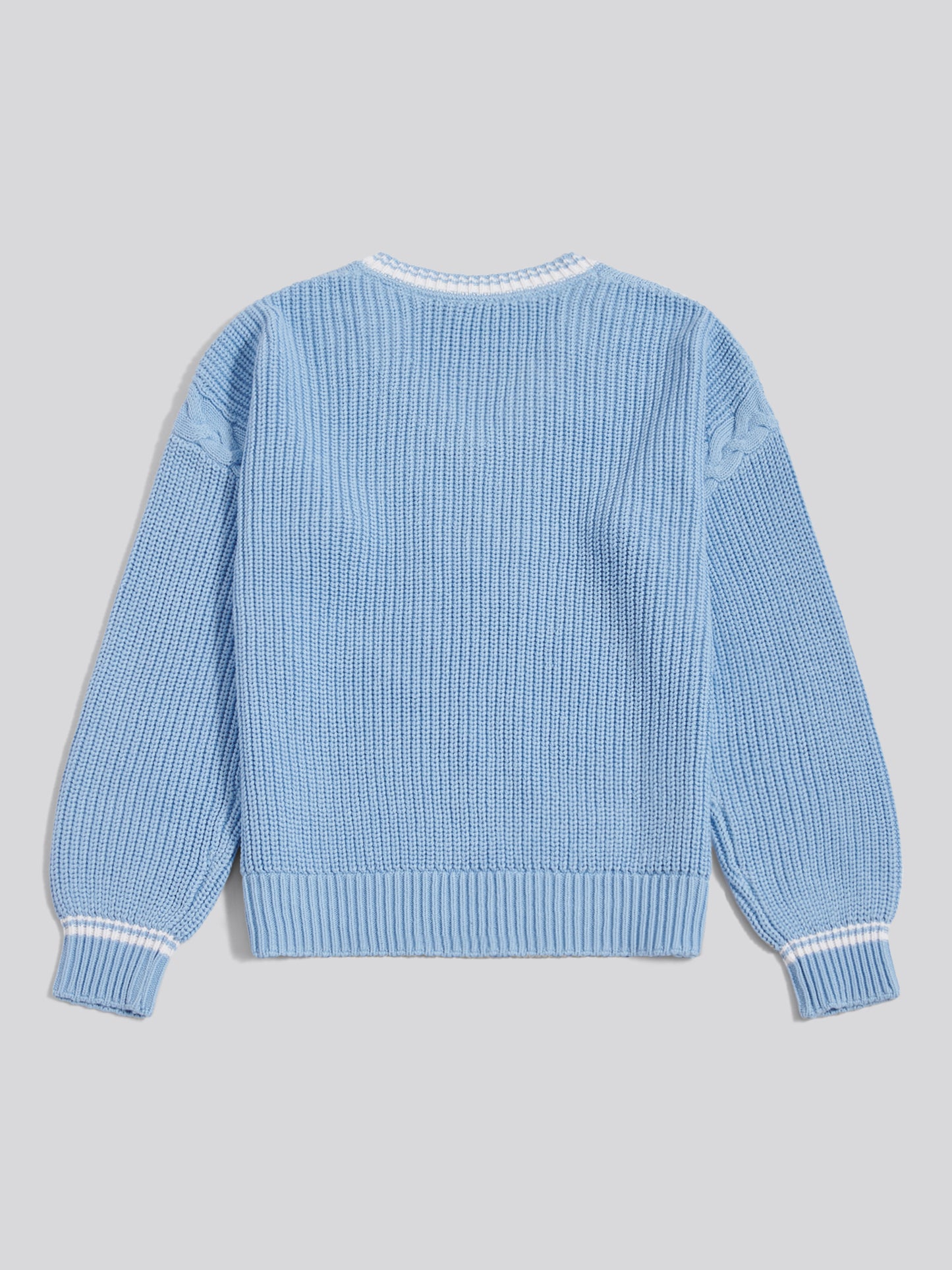 Womens Braid Cable Cricket Jumper Open Air