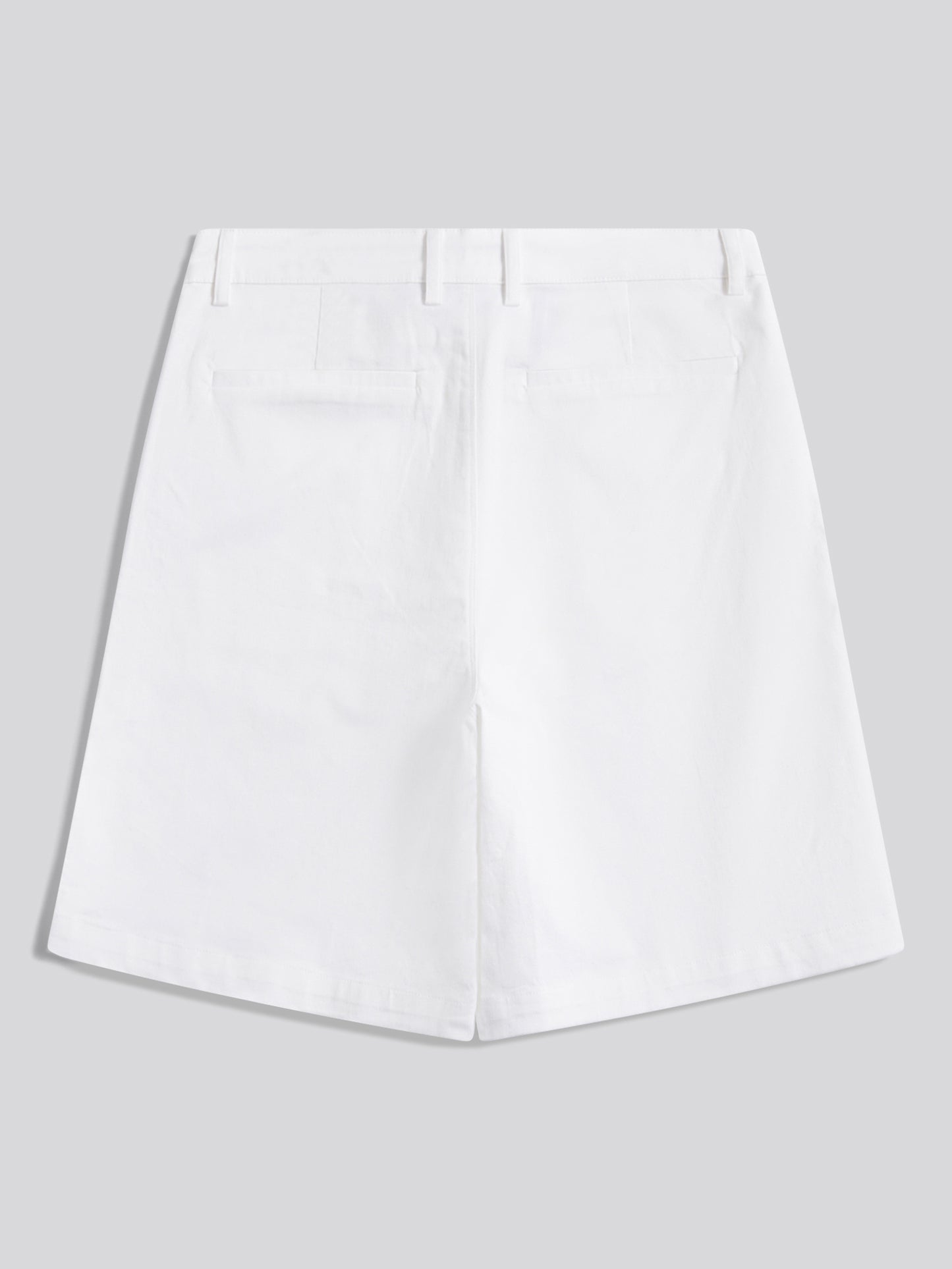 Womens Longline Chino Shorts Bright White