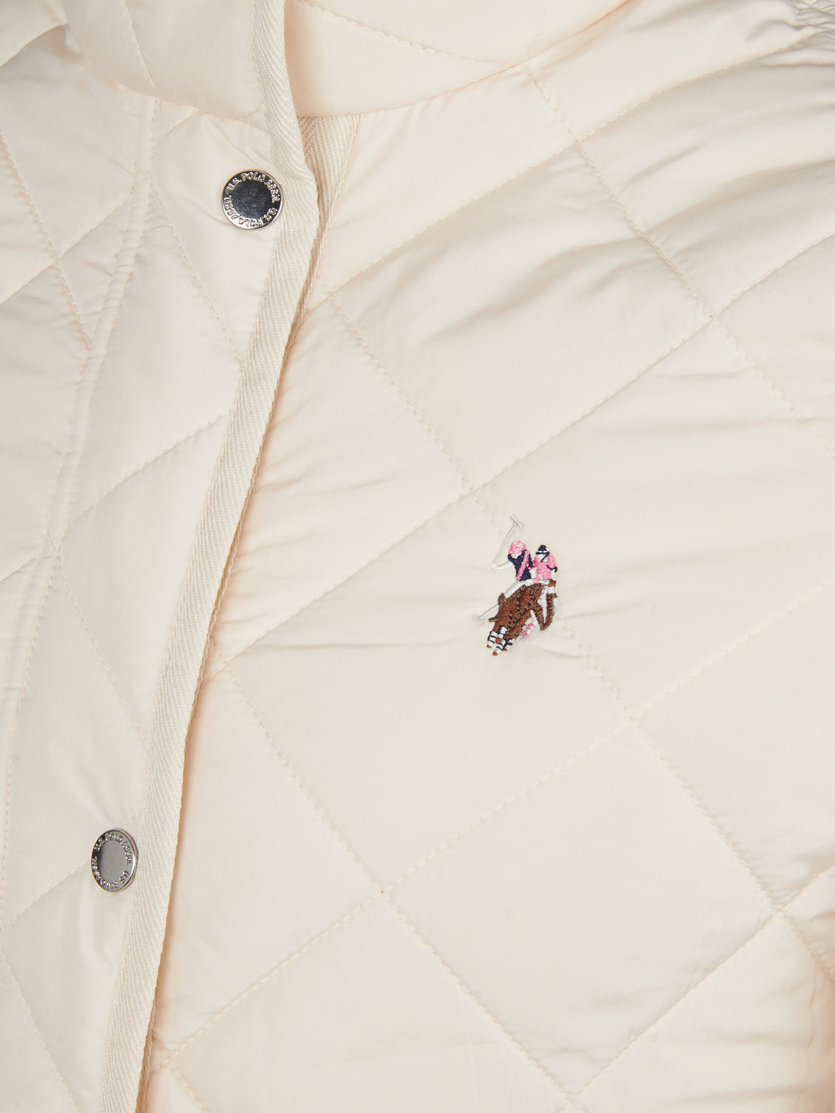 Womens Diamond Quilted Jacket Marshmallow