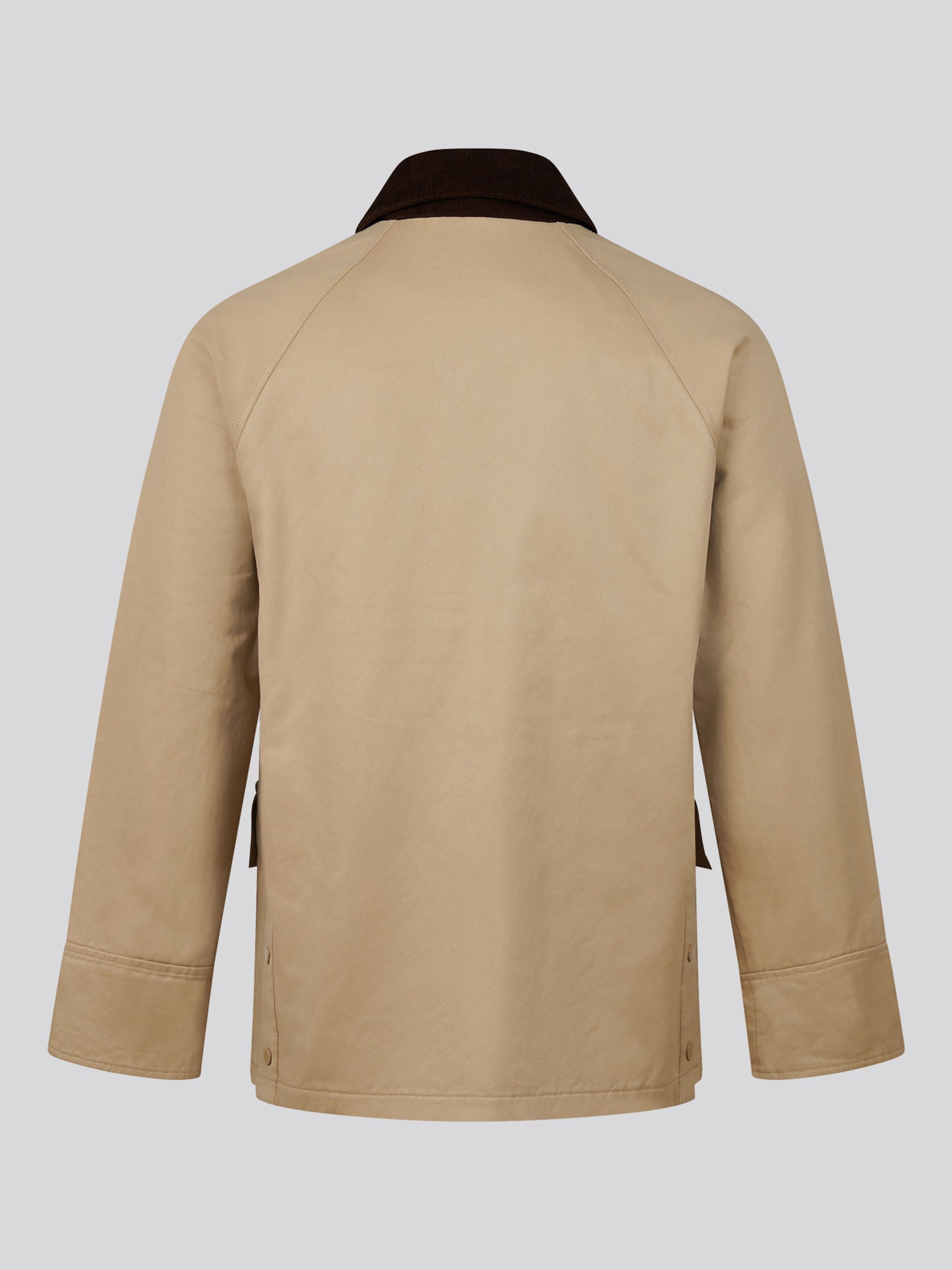 Womens Waxed Cotton Short Parka Trench Coat