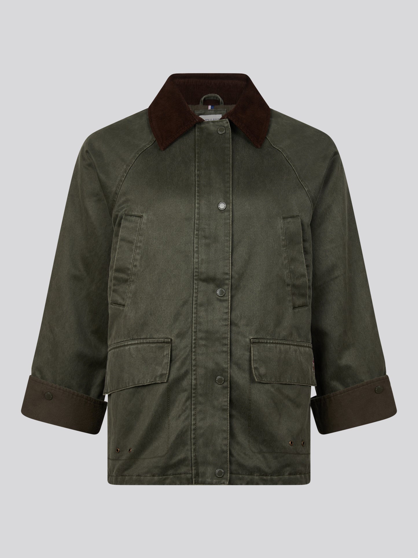 Womens Waxed Cotton Short Parka Chimera