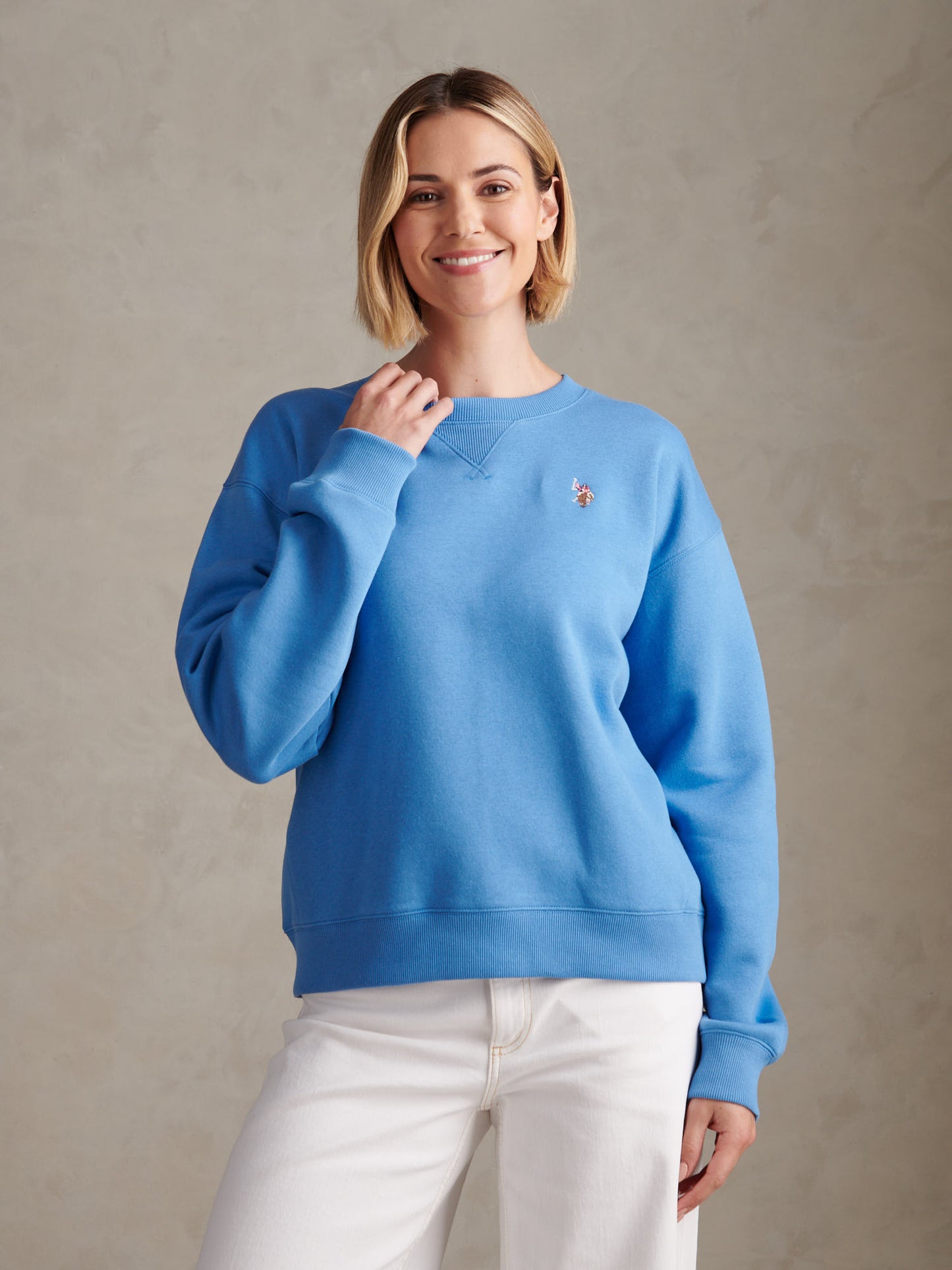 DHM Crew Neck Sweat Regatta Blue