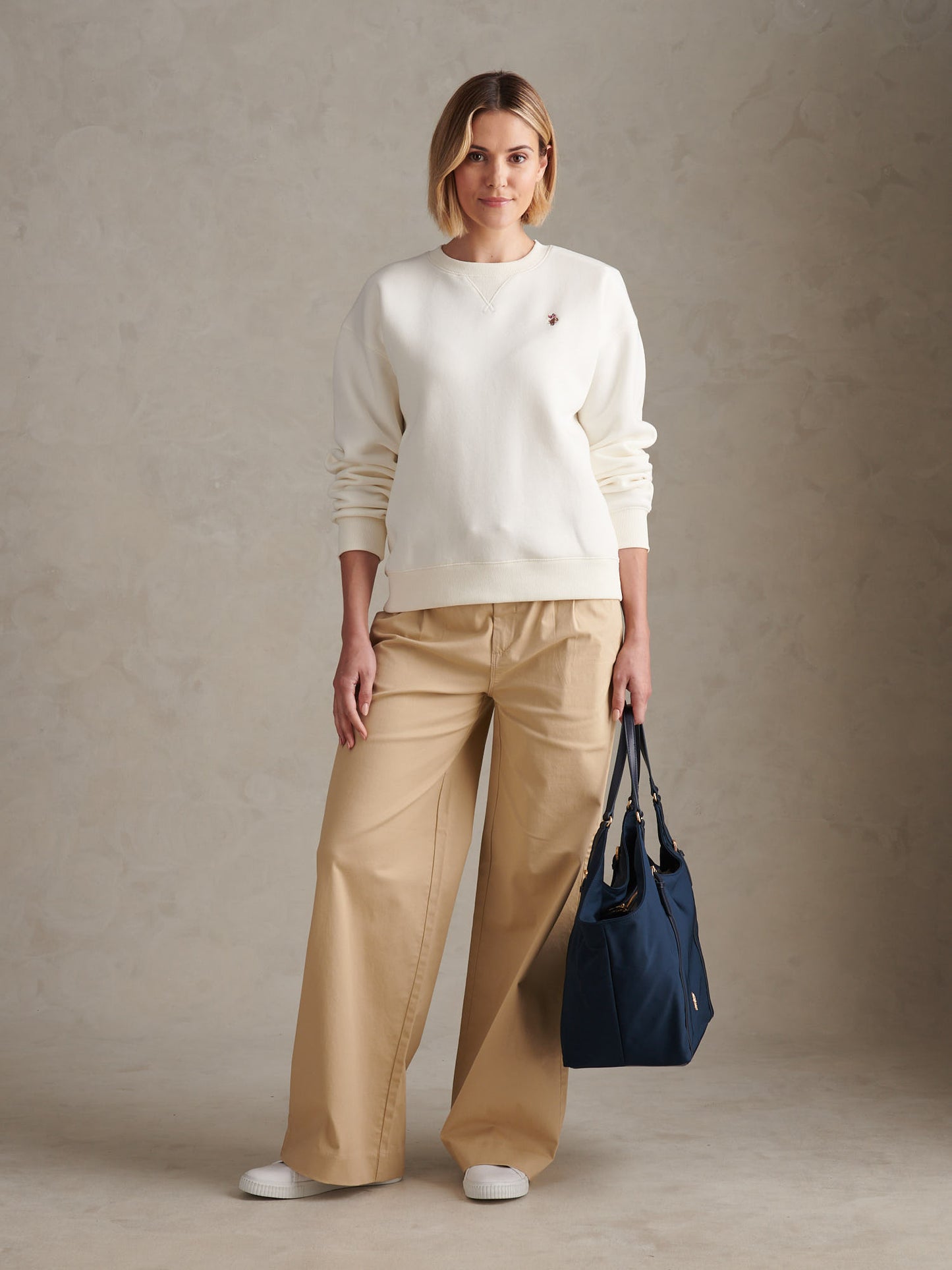 DHM Crew Neck Sweat Marshmallow