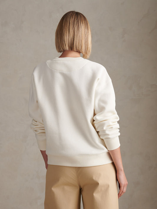 DHM Crew Neck Sweat Marshmallow