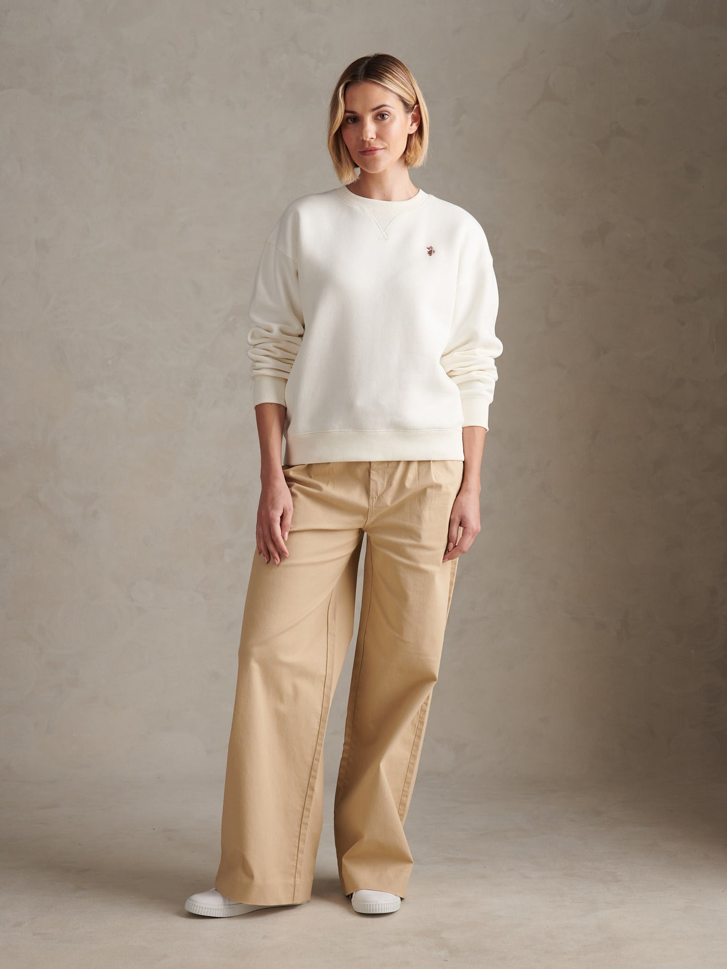 DHM Crew Neck Sweat Marshmallow